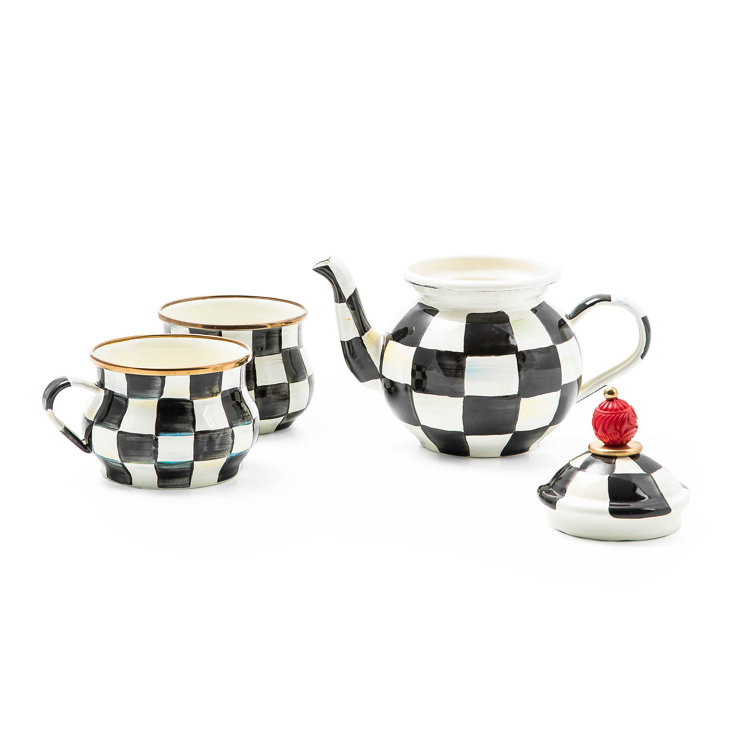 MacKenzie Childs Courtly Check® Tea Party Set | Perigold